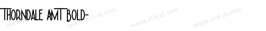 Thorndale AMT Bold字体转换